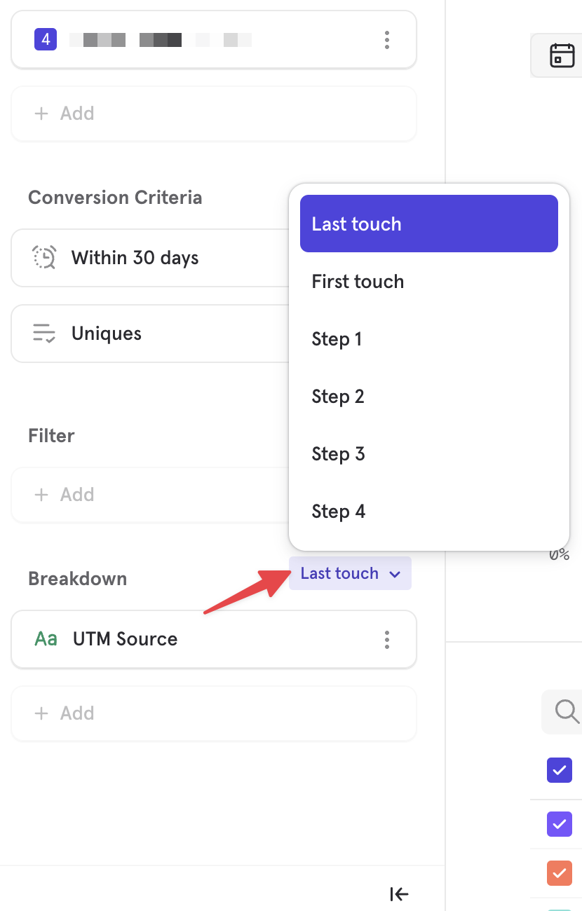 Changing the attribution logic